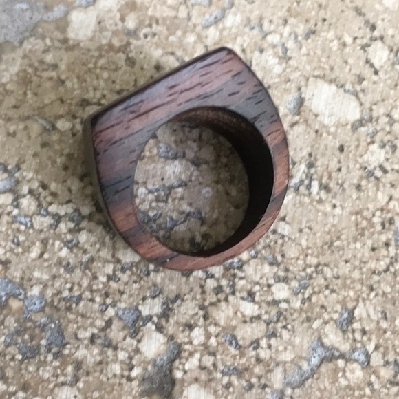 Like New, Never Worn, Beautiful Chunky Wood Ring! - Picture 3 of 5